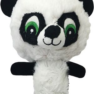 Multipet Pet Knobby Noggins 4 inch Panda big head tiny body dog toy big squeaker